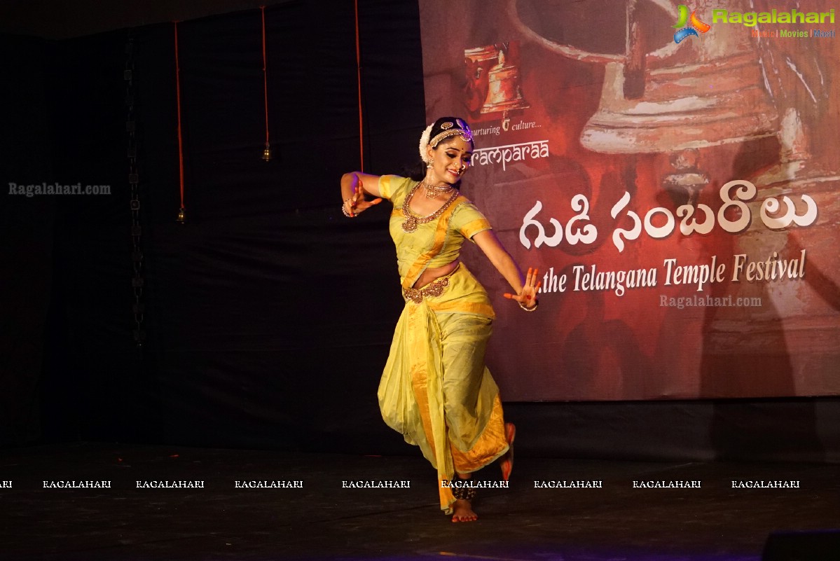 Gudi Sambaralu 2016 - Kuchipudi Dance Performance by Sandhya Raju at Ammapalle Sri Rama Chandra Temple