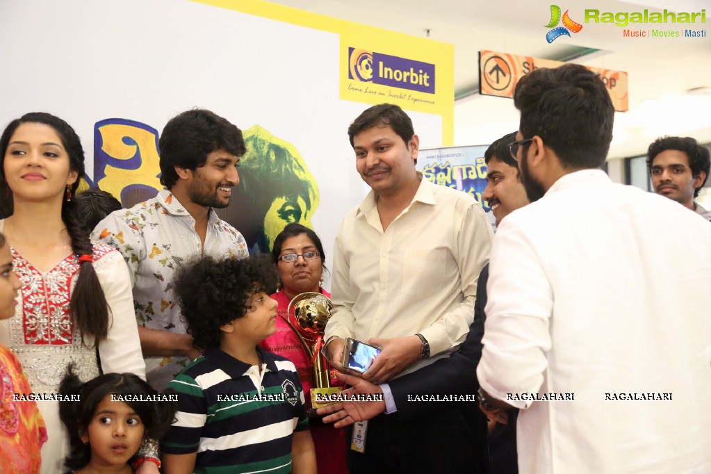 Krishna Gaadi Veera Prema Gaadha Team at Inorbit Mall, Hyderabad