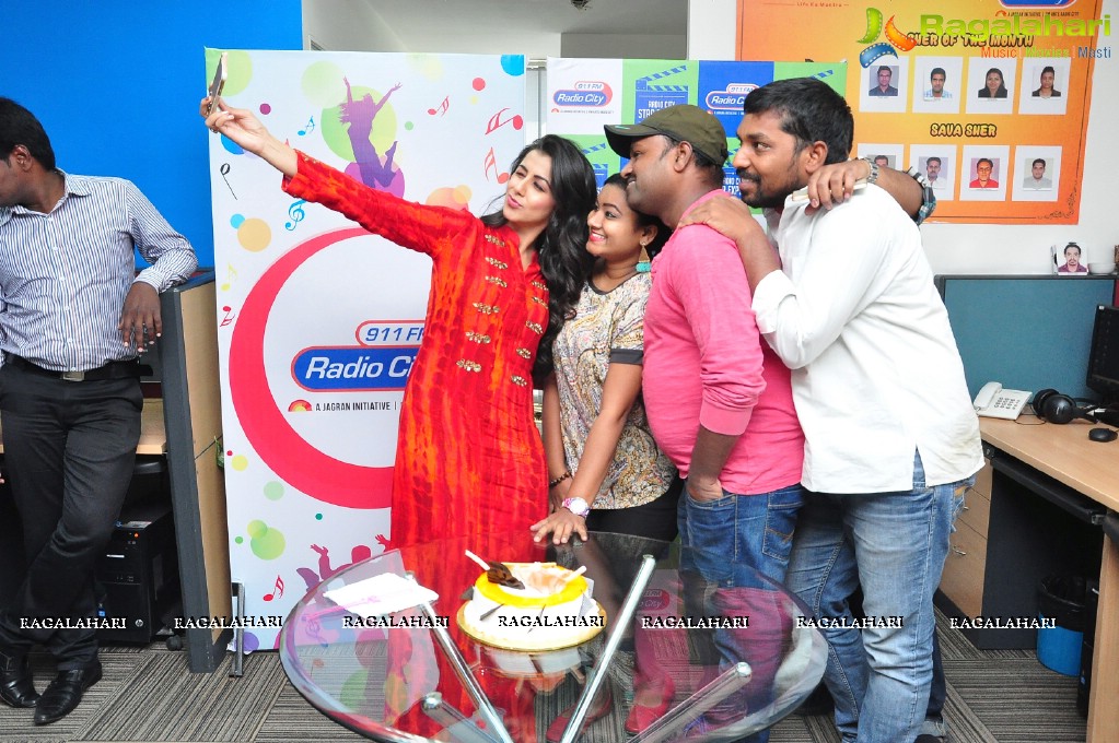 Nikki Galrani at 91.1 FM Radio City, Hyderabad