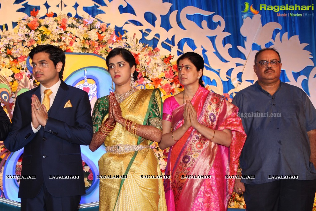 Producer Konda Krishnam Raju's Daughter Sowmya Wedding Reception, Hyderabad