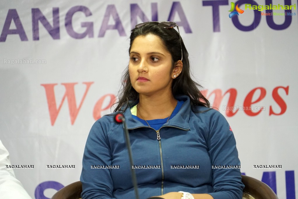 Telangana Tourism' Catamaran Luxury Yacht Launch by Sania Mirza at Lumbini Park, Hyderabad