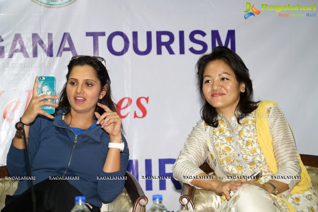 Telangana Tourism' Catamaran Luxury Yacht Launch by Sania Mirza at Lumbini Park, Hyderabad