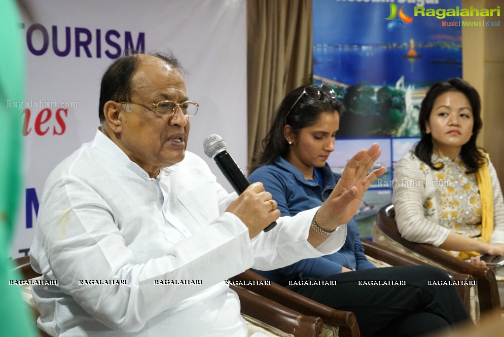 Telangana Tourism' Catamaran Luxury Yacht Launch by Sania Mirza at Lumbini Park, Hyderabad