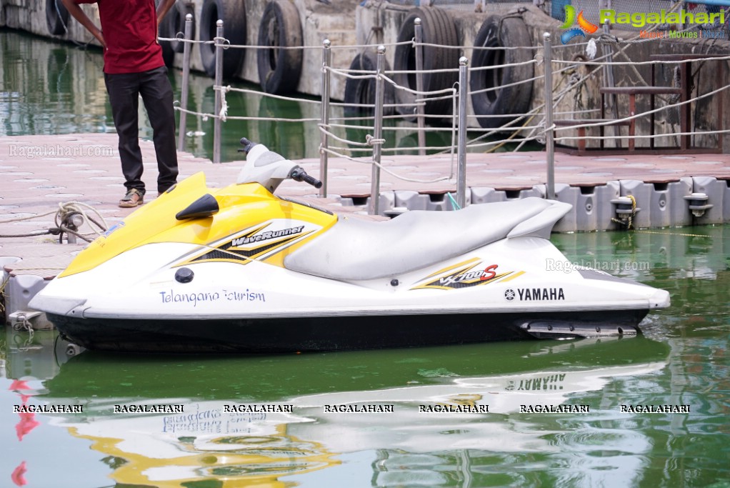 Telangana Tourism' Catamaran Luxury Yacht Launch by Sania Mirza at Lumbini Park, Hyderabad