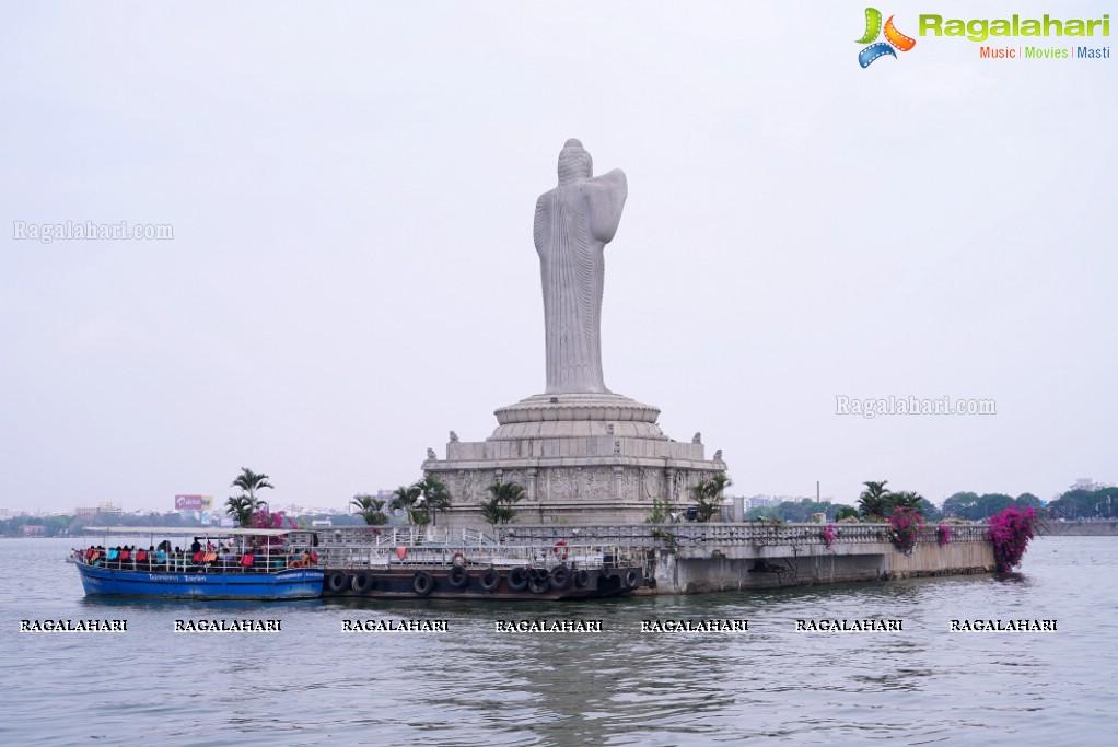 Telangana Tourism' Catamaran Luxury Yacht Launch by Sania Mirza at Lumbini Park, Hyderabad