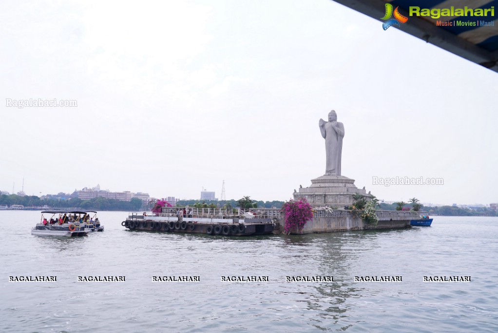 Telangana Tourism' Catamaran Luxury Yacht Launch by Sania Mirza at Lumbini Park, Hyderabad