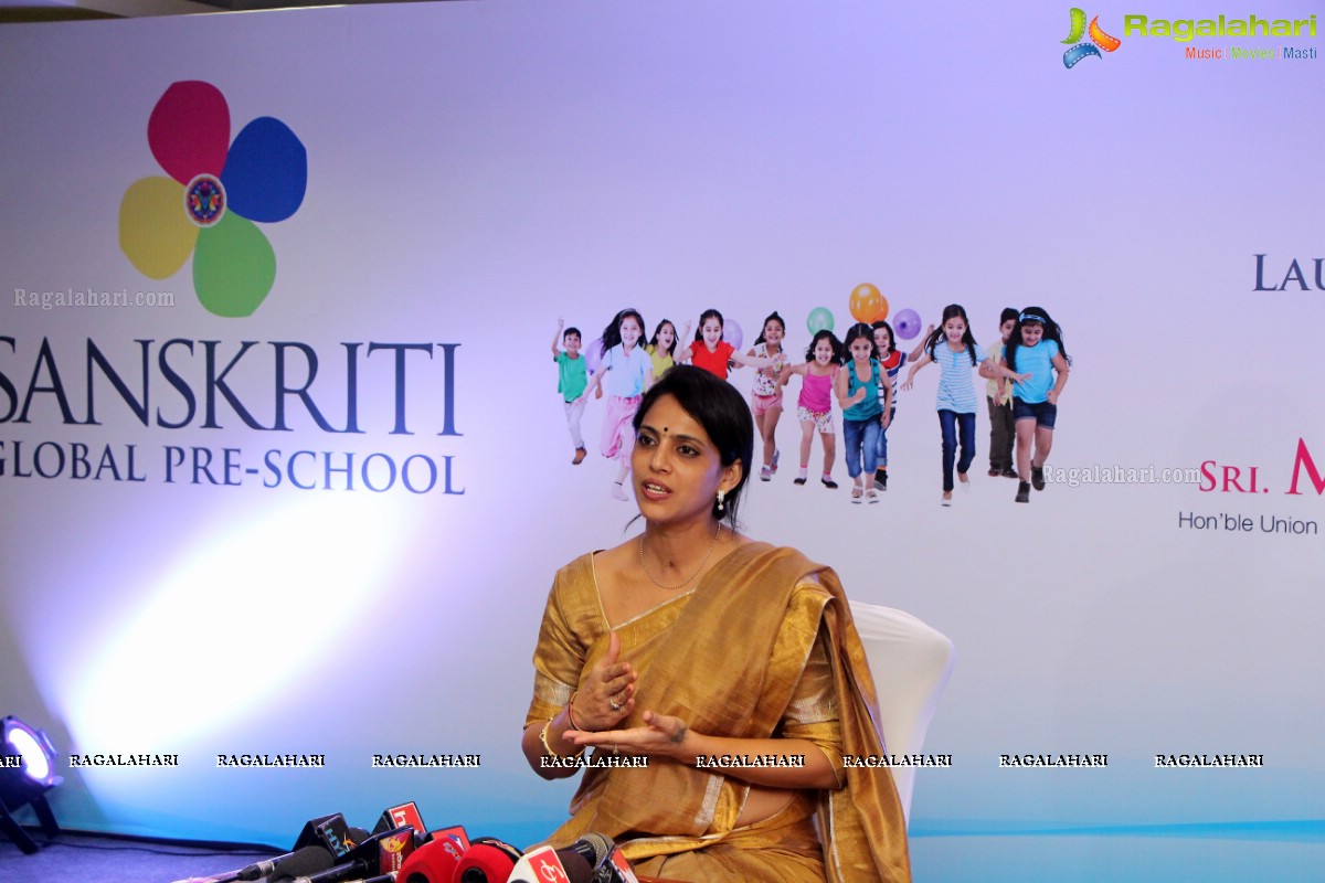 Venkaiah Naidu launches Sanskriti Pre-Global School, Hyderabad