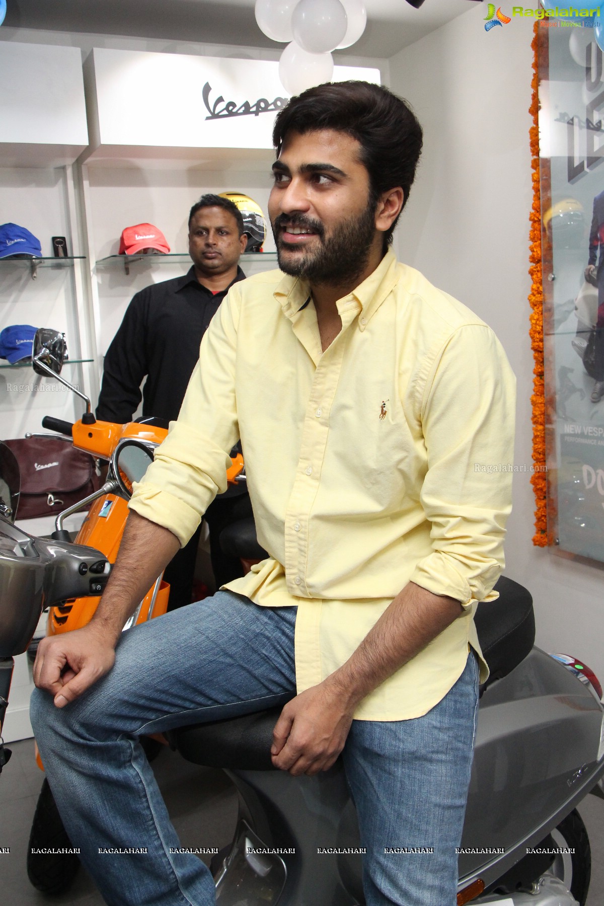 Sharwanand Launches Ashwam Vespa at Banjara Hills, Hyderabad