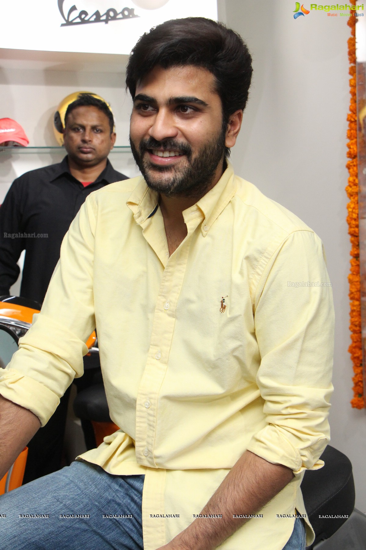 Sharwanand Launches Ashwam Vespa at Banjara Hills, Hyderabad