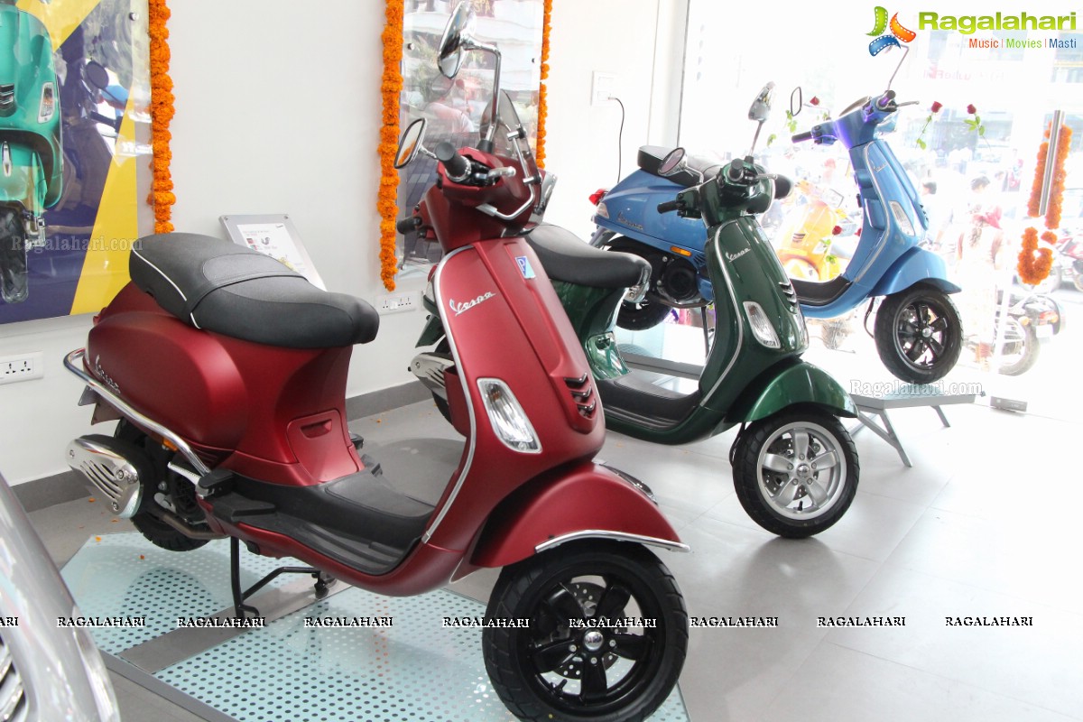 Sharwanand Launches Ashwam Vespa at Banjara Hills, Hyderabad