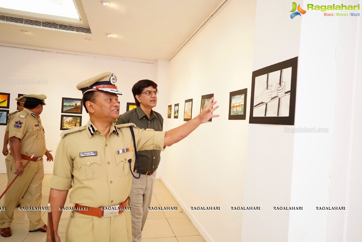 Exhibition of Artworks by Chanchalguda Jail Inmates at State Art Gallery, Hyderabad