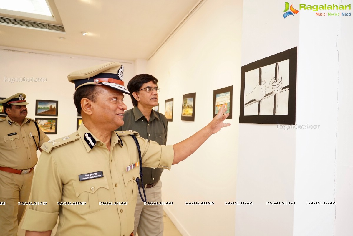 Exhibition of Artworks by Chanchalguda Jail Inmates at State Art Gallery, Hyderabad