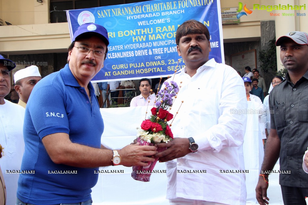 Tree Plantation Drive at Gandhi Hospital by Mayor Bonthu Rammohan