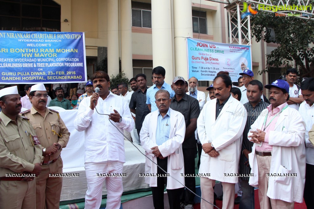 Tree Plantation Drive at Gandhi Hospital by Mayor Bonthu Rammohan