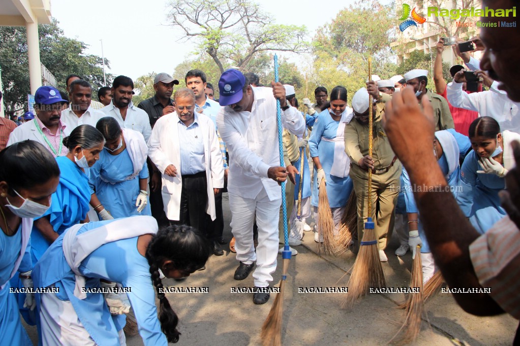 Tree Plantation Drive at Gandhi Hospital by Mayor Bonthu Rammohan