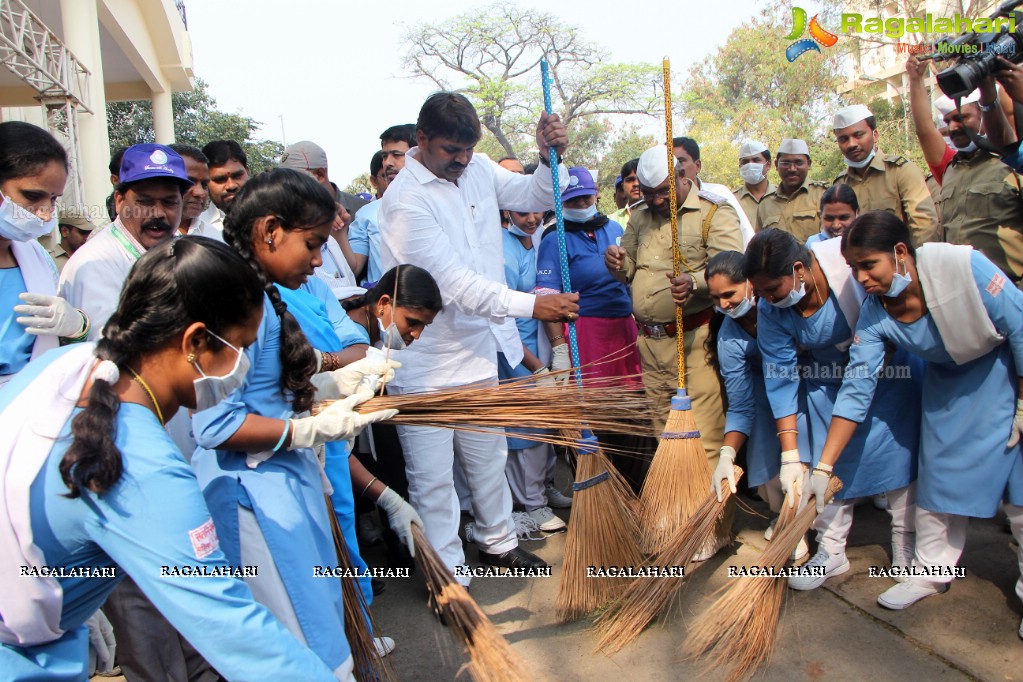 Tree Plantation Drive at Gandhi Hospital by Mayor Bonthu Rammohan