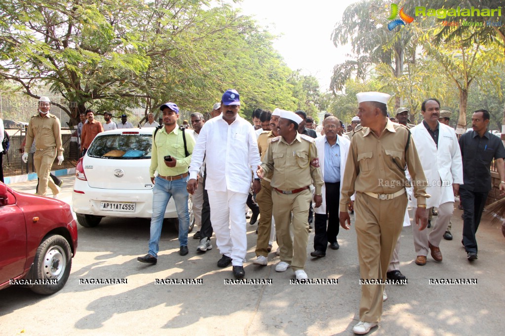 Tree Plantation Drive at Gandhi Hospital by Mayor Bonthu Rammohan