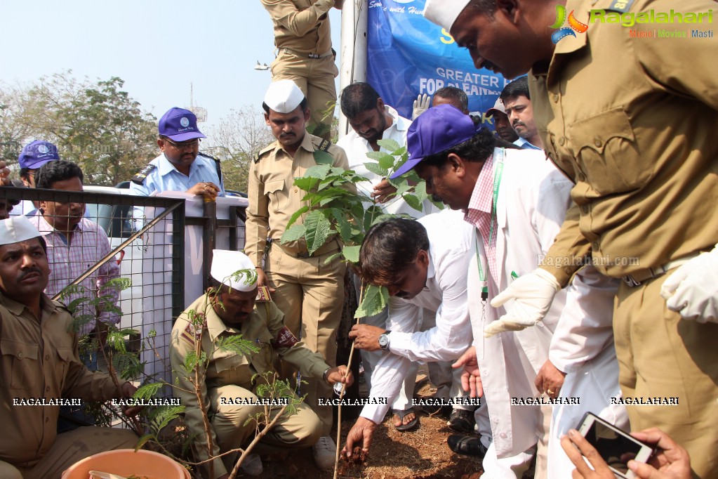 Tree Plantation Drive at Gandhi Hospital by Mayor Bonthu Rammohan