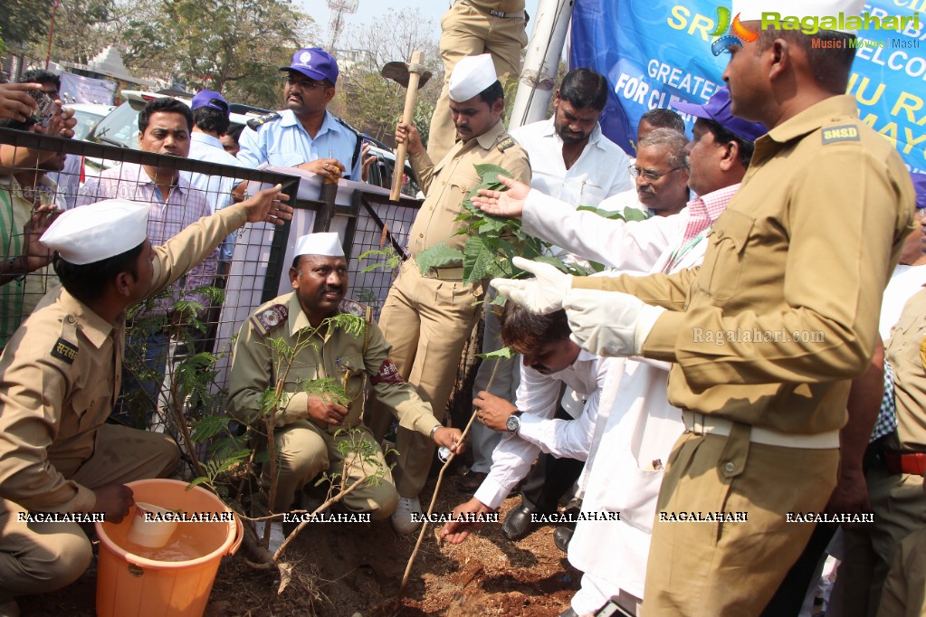 Tree Plantation Drive at Gandhi Hospital by Mayor Bonthu Rammohan