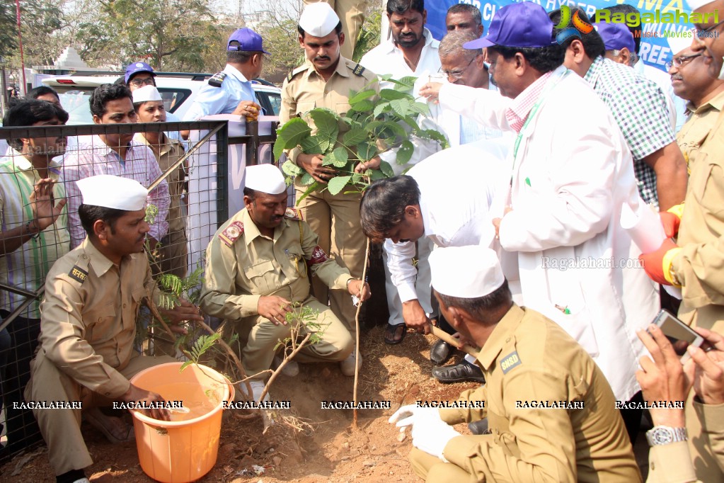 Tree Plantation Drive at Gandhi Hospital by Mayor Bonthu Rammohan