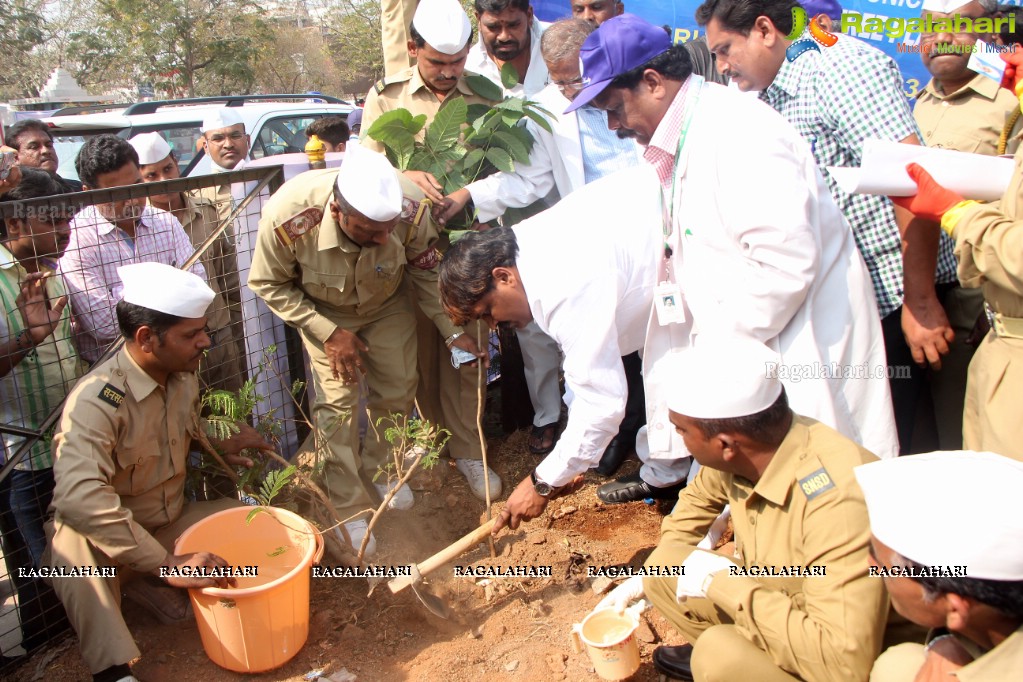 Tree Plantation Drive at Gandhi Hospital by Mayor Bonthu Rammohan