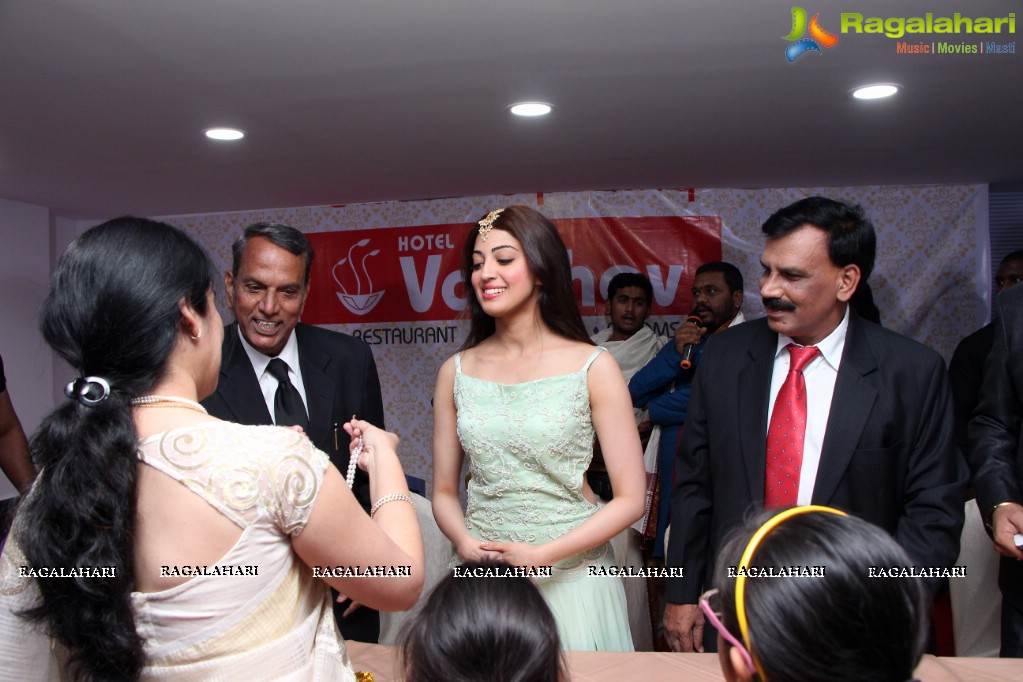 Pranitha Subhash launches Vaibhav Restaurant in Hyderabad