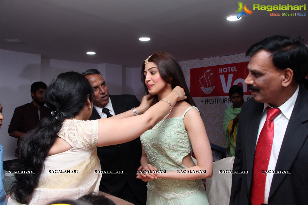 Pranitha Subhash launches Vaibhav Restaurant in Hyderabad