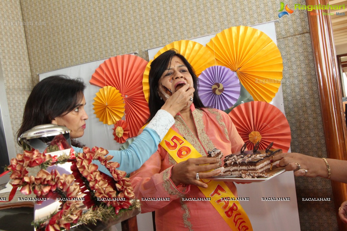 Surprise 50th Birthday Party of Ashmita Karnani's Aunt Veena Karnani at Hotel Marriott, Hyderabad