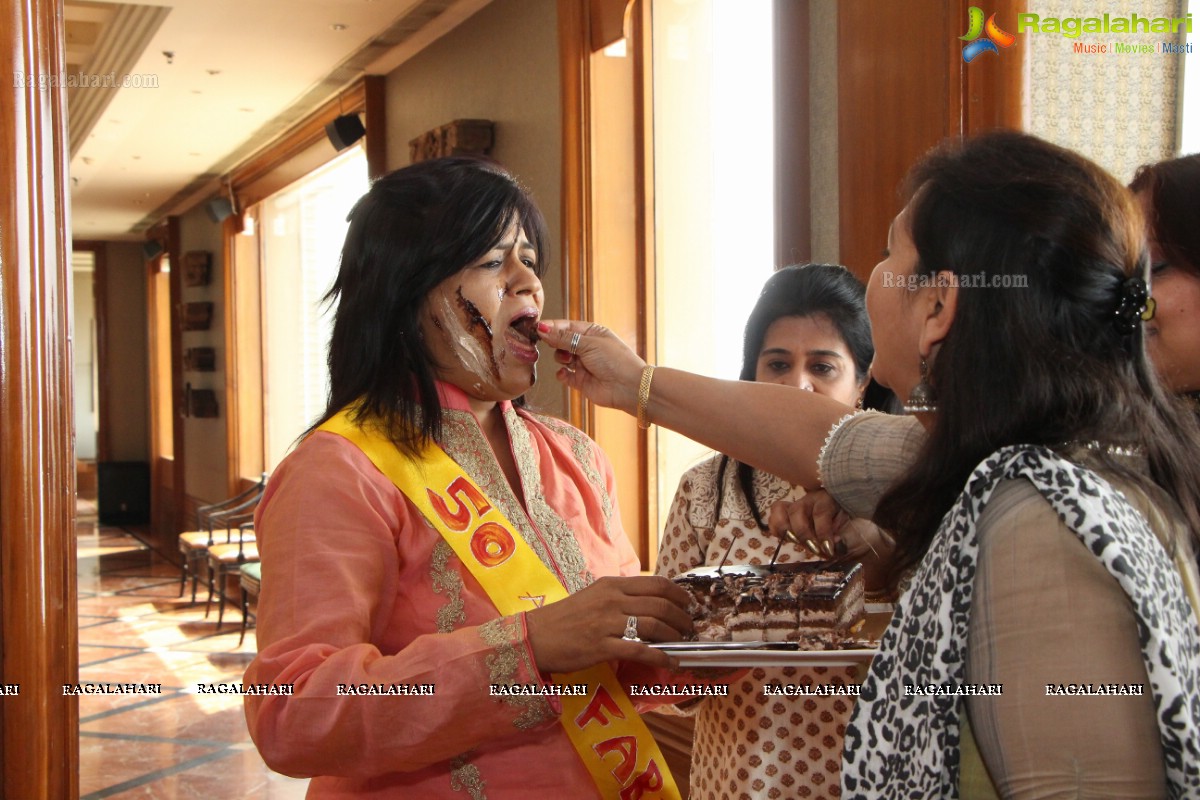 Surprise 50th Birthday Party of Ashmita Karnani's Aunt Veena Karnani at Hotel Marriott, Hyderabad