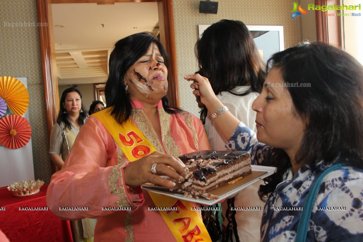 Surprise 50th Birthday Party of Ashmita Karnani's Aunt Veena Karnani at Hotel Marriott, Hyderabad