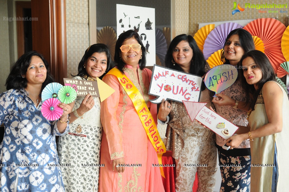 Surprise 50th Birthday Party of Ashmita Karnani's Aunt Veena Karnani at Hotel Marriott, Hyderabad