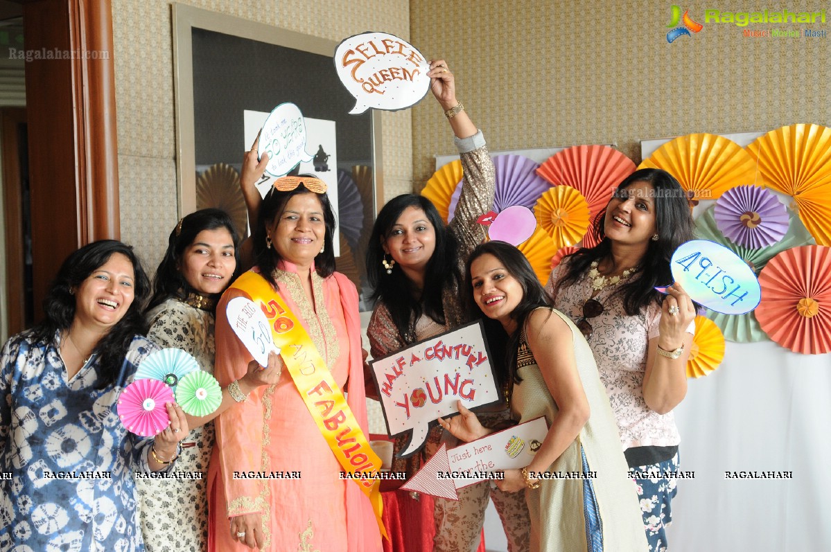 Surprise 50th Birthday Party of Ashmita Karnani's Aunt Veena Karnani at Hotel Marriott, Hyderabad