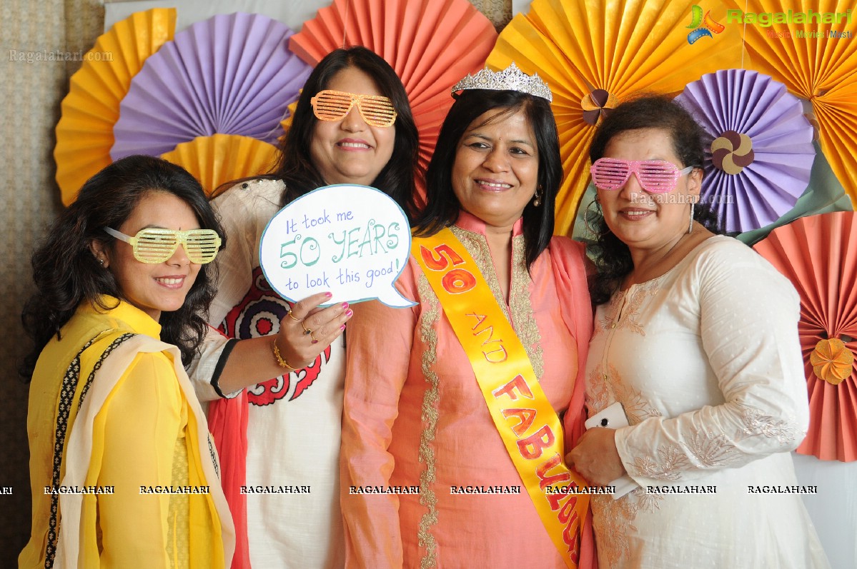 Surprise 50th Birthday Party of Ashmita Karnani's Aunt Veena Karnani at Hotel Marriott, Hyderabad