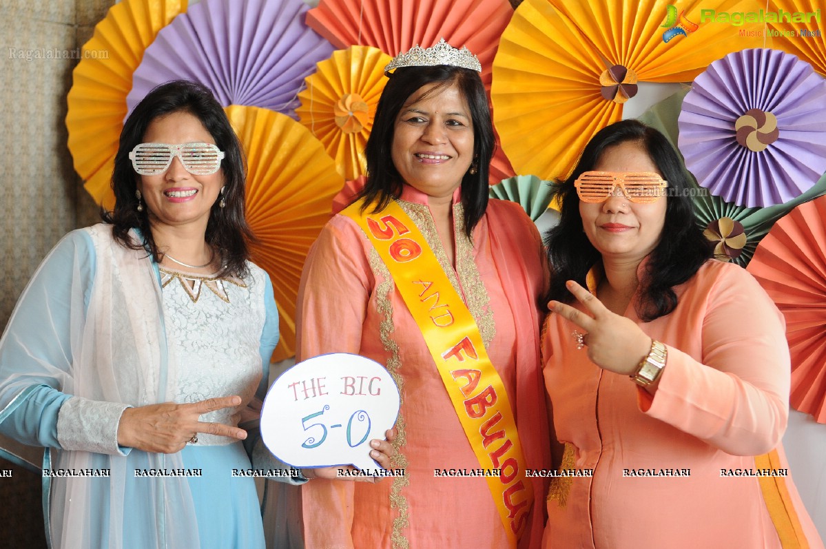 Surprise 50th Birthday Party of Ashmita Karnani's Aunt Veena Karnani at Hotel Marriott, Hyderabad