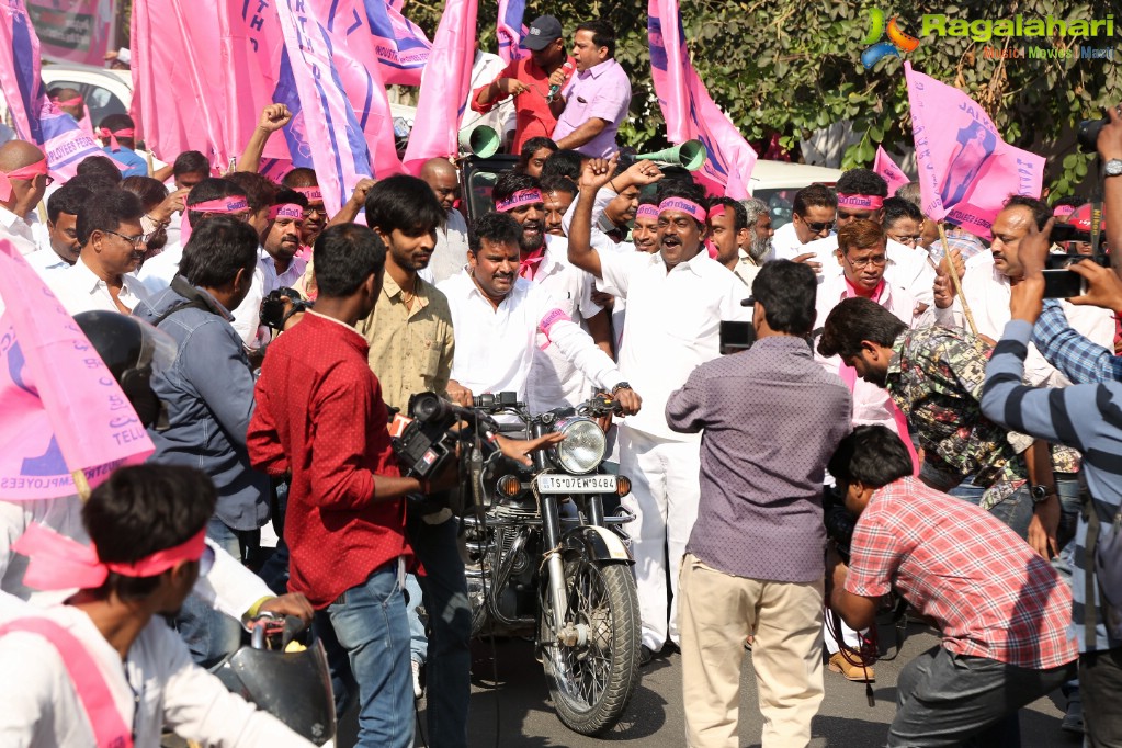 1000 Bike and 100 Car Rally by Telugu Film Industry Employees Federation