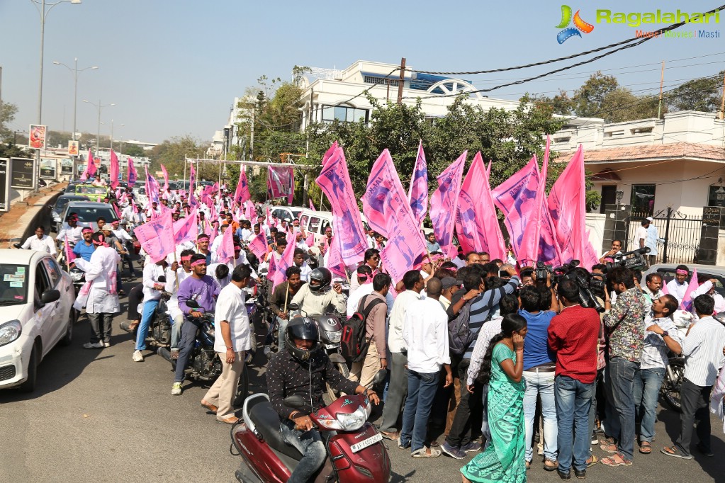 1000 Bike and 100 Car Rally by Telugu Film Industry Employees Federation