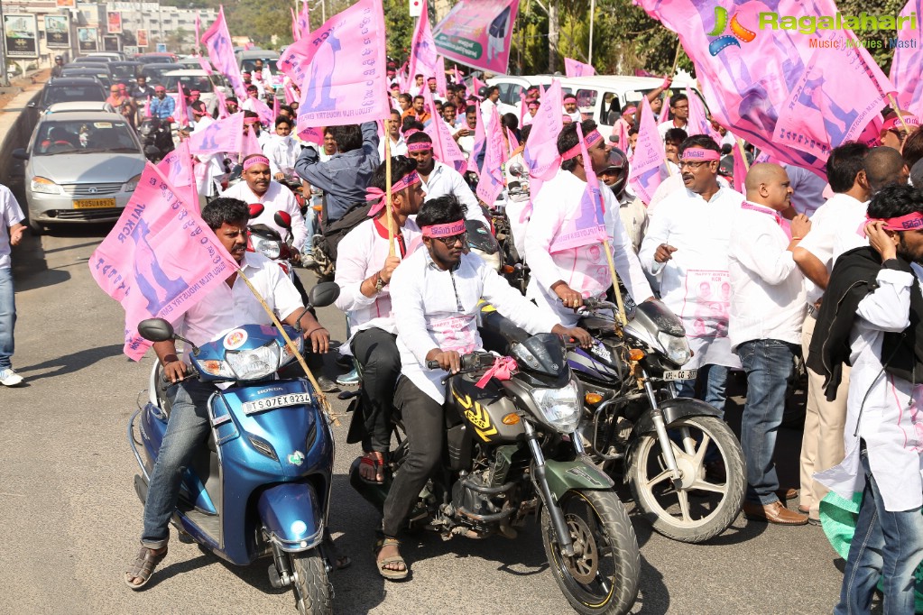 1000 Bike and 100 Car Rally by Telugu Film Industry Employees Federation