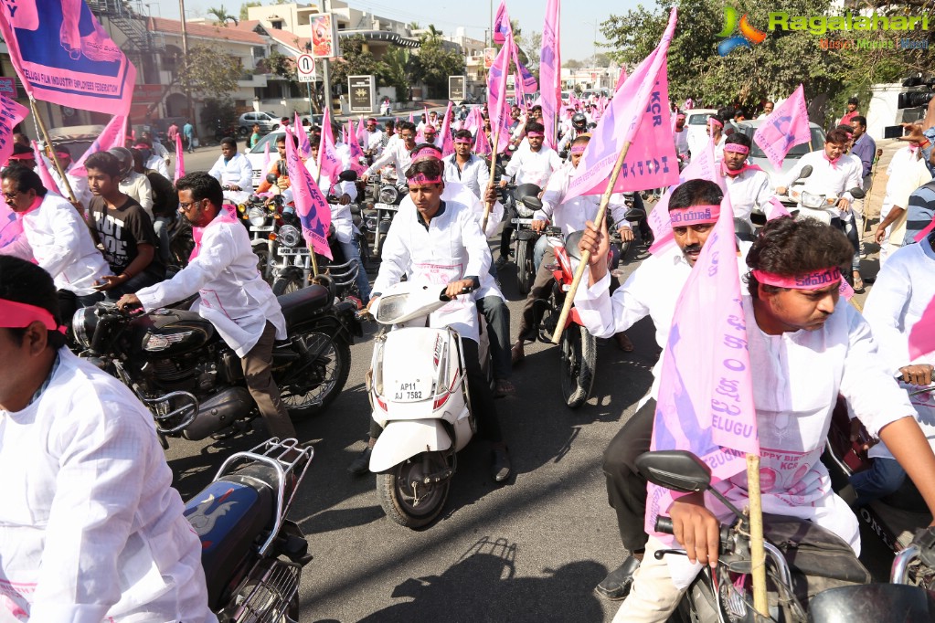 1000 Bike and 100 Car Rally by Telugu Film Industry Employees Federation