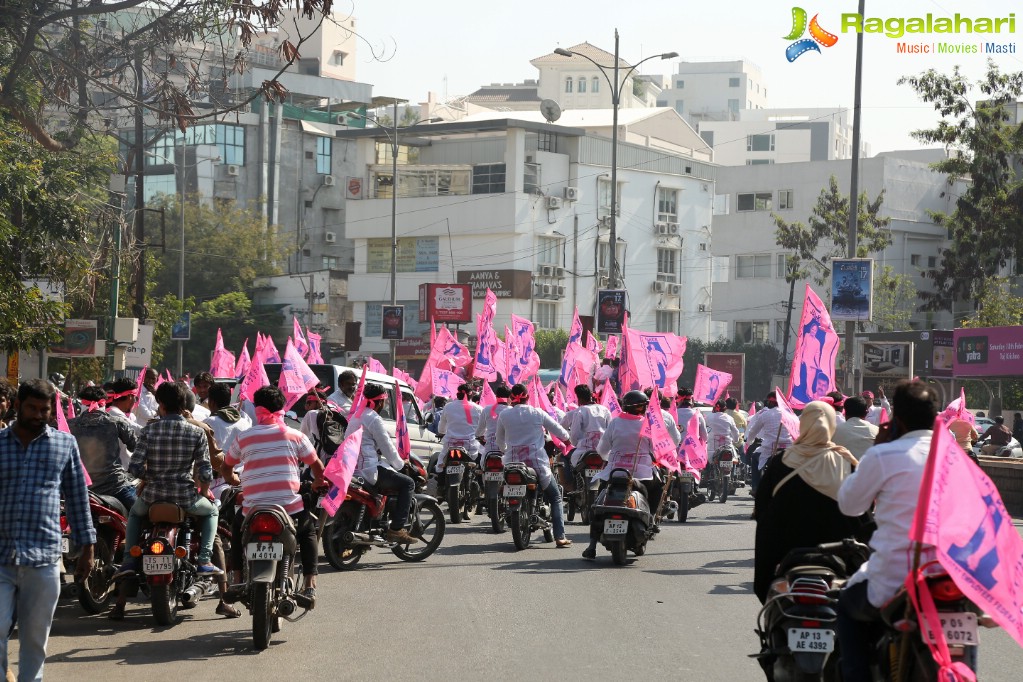 1000 Bike and 100 Car Rally by Telugu Film Industry Employees Federation