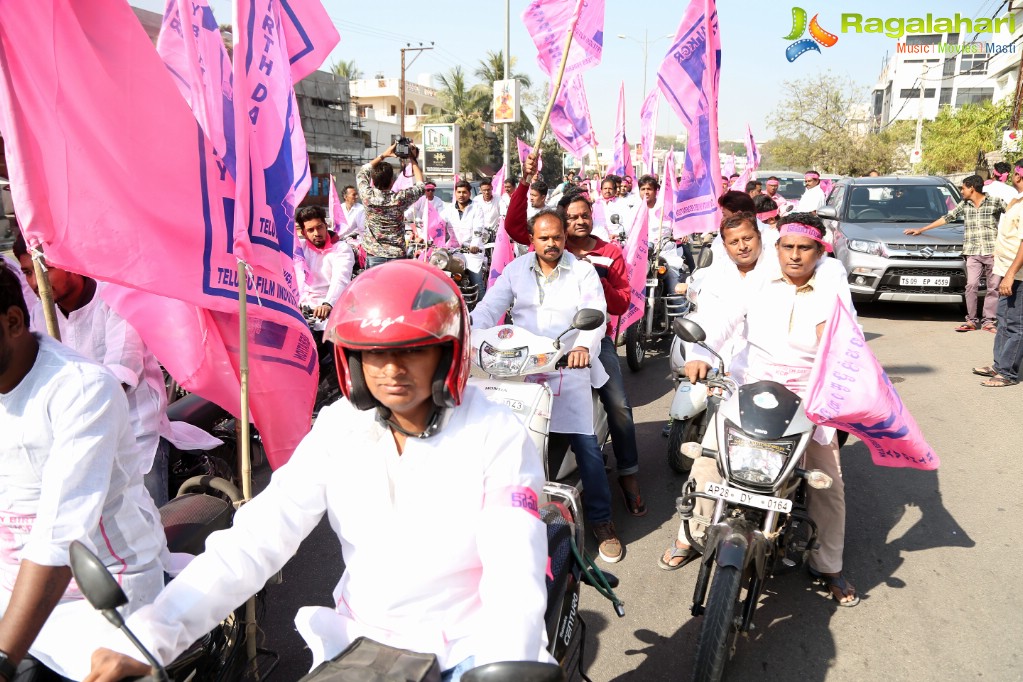 1000 Bike and 100 Car Rally by Telugu Film Industry Employees Federation