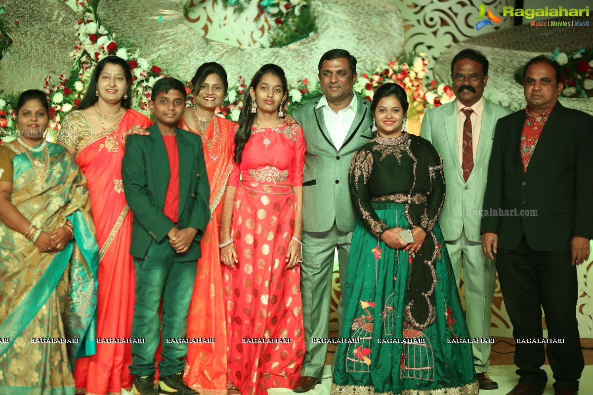 Grand Wedding Reception of Vishnu Vardhini and Anup Chand at D Lake View Resort, Hyderabad