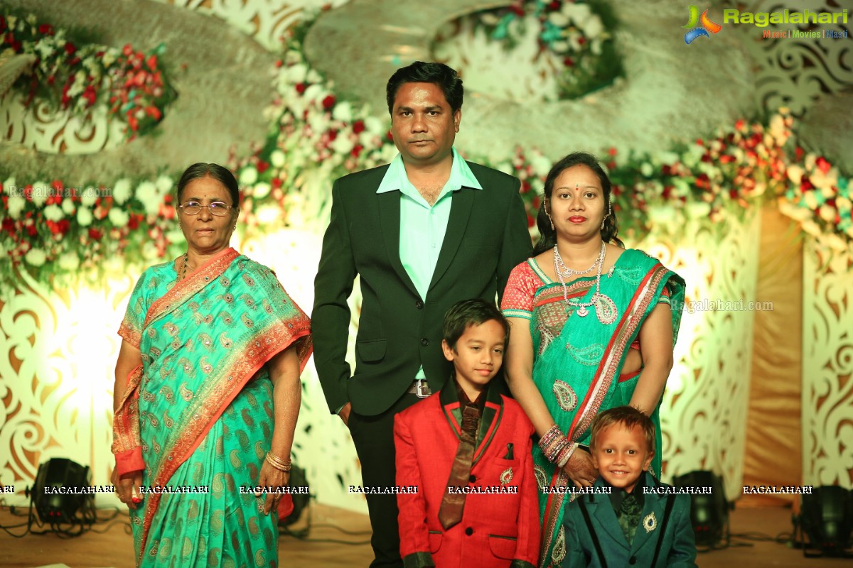 Grand Wedding Reception of Vishnu Vardhini and Anup Chand at D Lake View Resort, Hyderabad