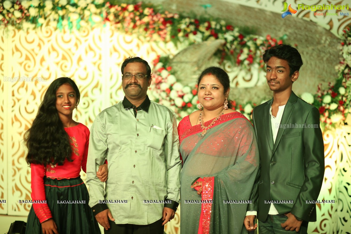 Grand Wedding Reception of Vishnu Vardhini and Anup Chand at D Lake View Resort, Hyderabad