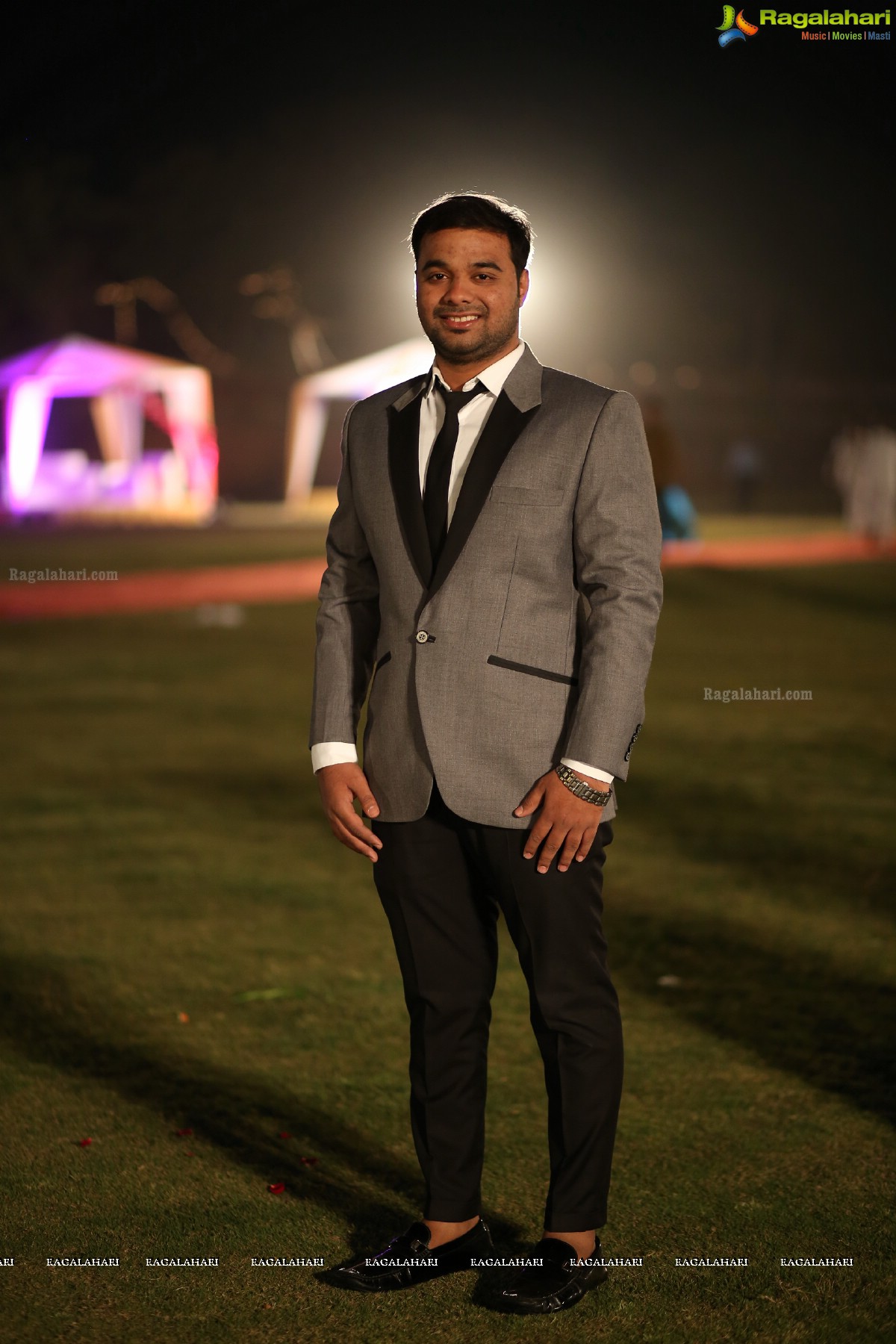 Grand Wedding Reception of Vishnu Vardhini and Anup Chand at D Lake View Resort, Hyderabad