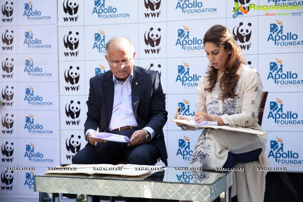 WWF-India and Apollo Hospitals Press Meet at Apollo Life Center, Jubilee Hills, Hyderabad