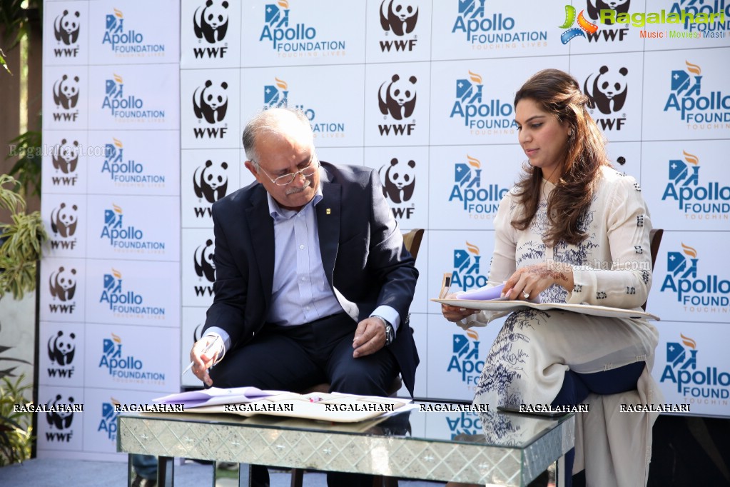 WWF-India and Apollo Hospitals Press Meet at Apollo Life Center, Jubilee Hills, Hyderabad