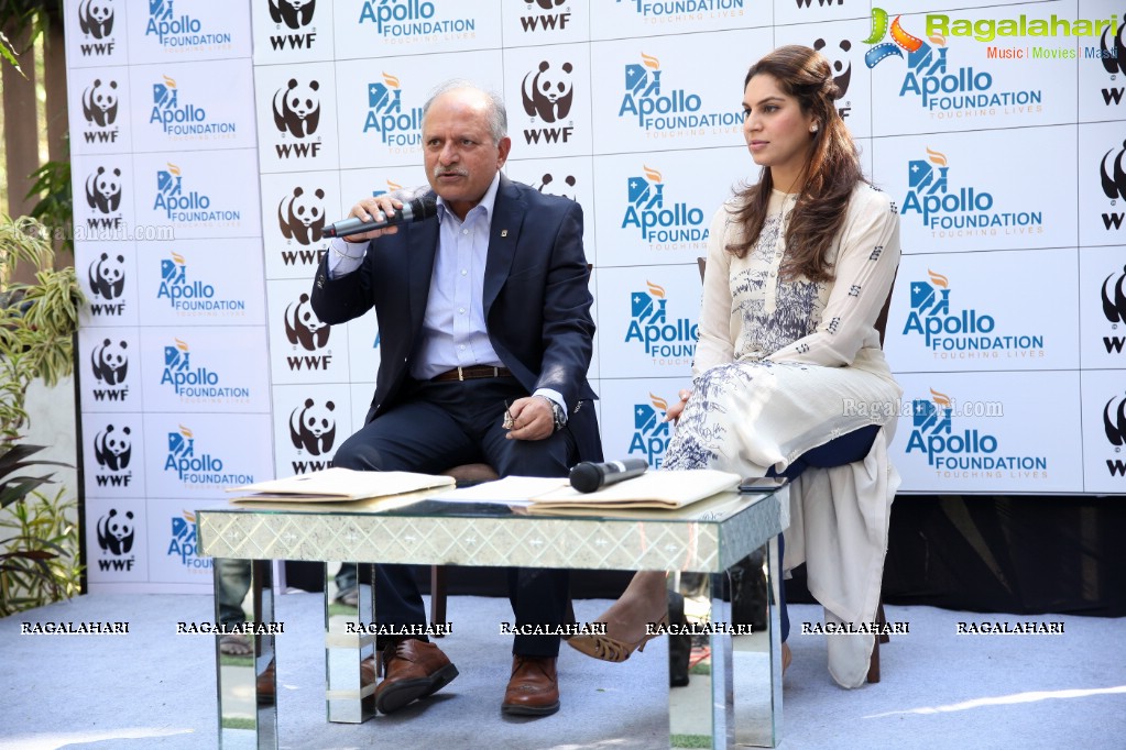 WWF-India and Apollo Hospitals Press Meet at Apollo Life Center, Jubilee Hills, Hyderabad