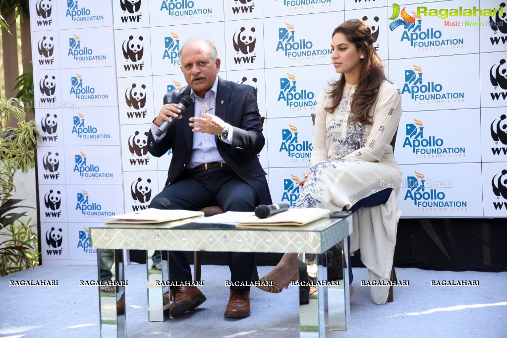 WWF-India and Apollo Hospitals Press Meet at Apollo Life Center, Jubilee Hills, Hyderabad