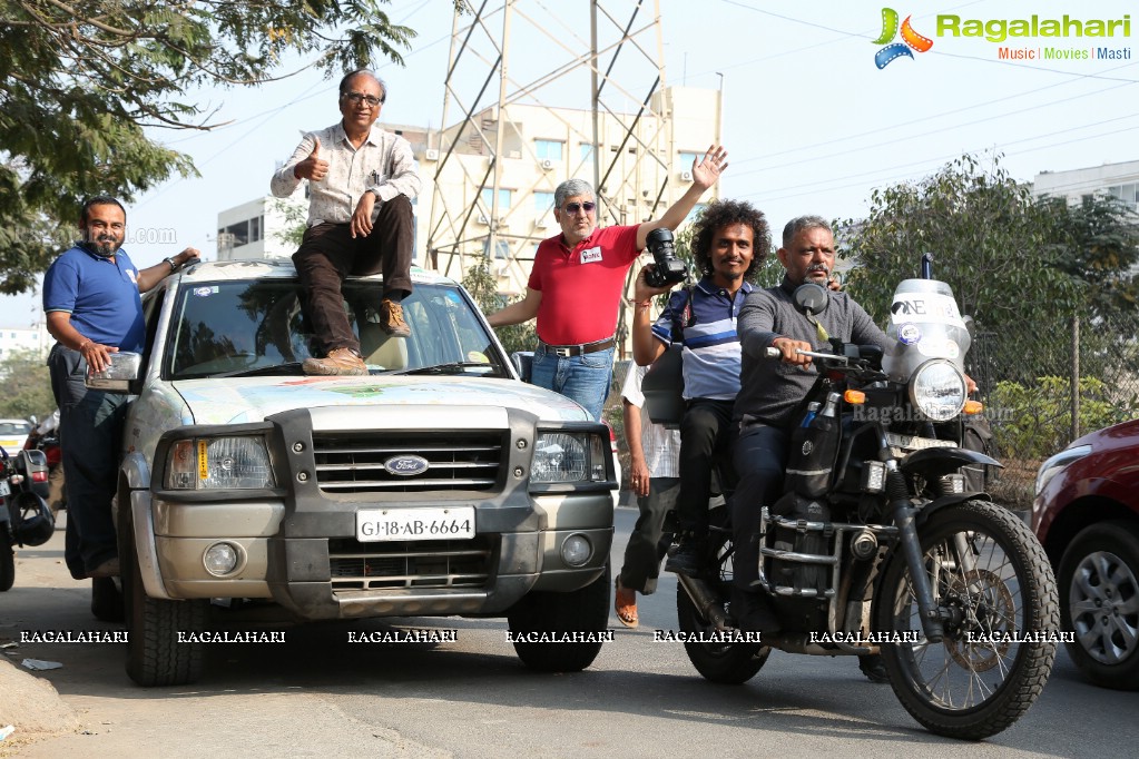 Felicitation of a Team of Five Men on a Pan India Tour by Auto Krom