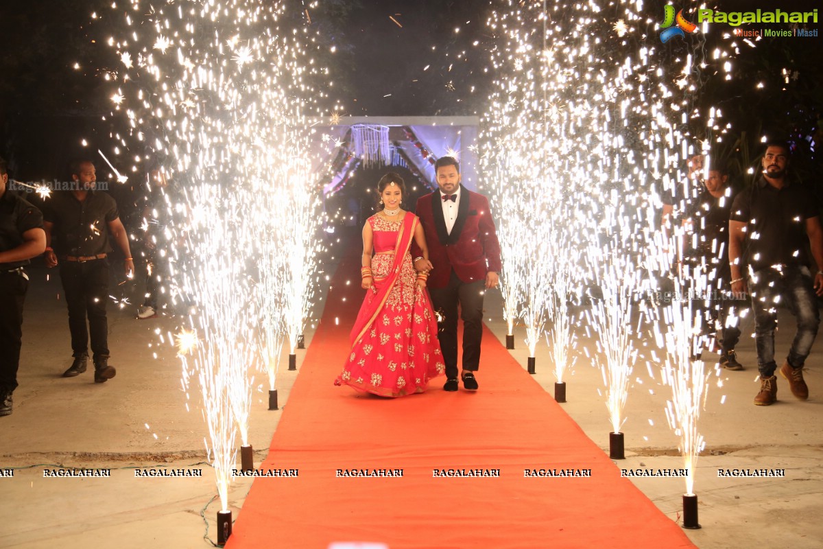 Grand Wedding Reception of Avinash Shetty with Sridevi at Lahari Resorts, Hyderabad